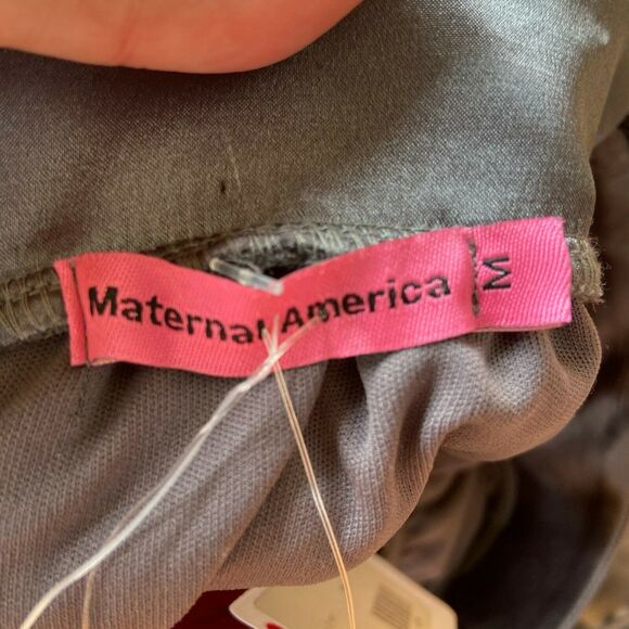 Maternal America Womens Dress M Silver Gray Strapless Formal Burnout Floral NEW - Picture 4 of 8